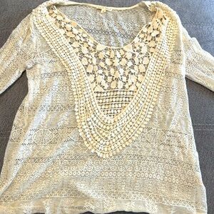 Sheer lace top